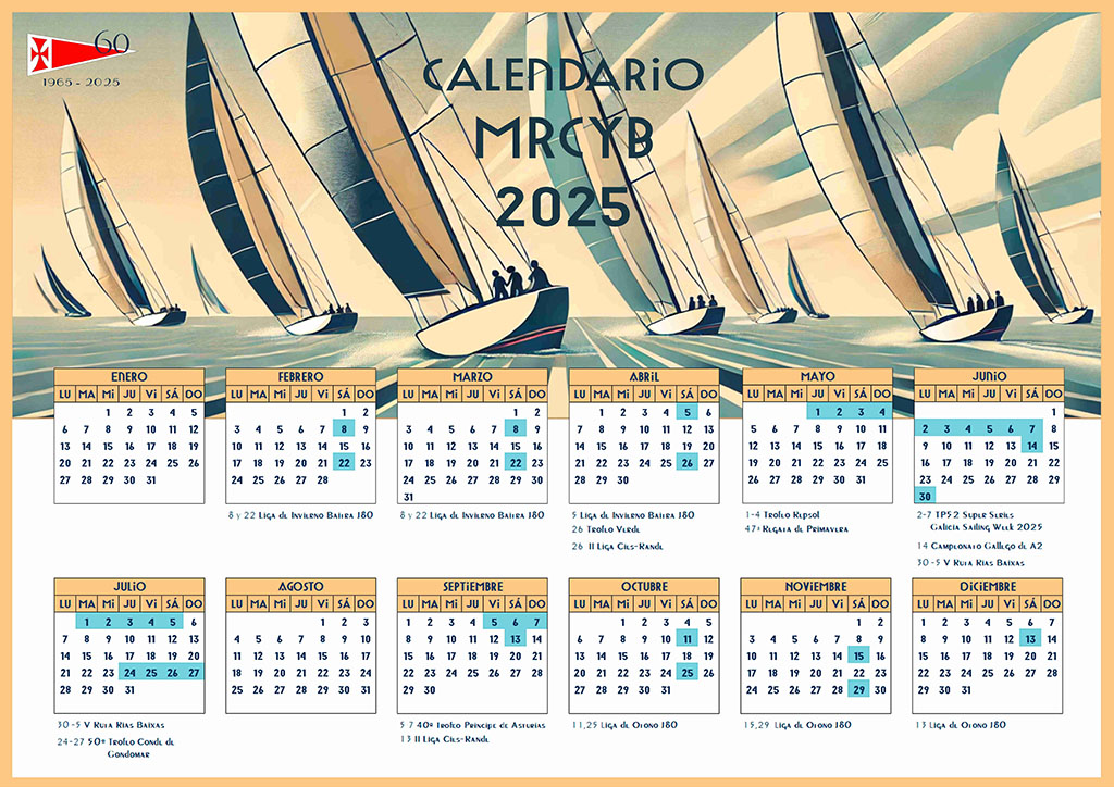 Regattas Calendar · Monte Real Club de Yates Baiona